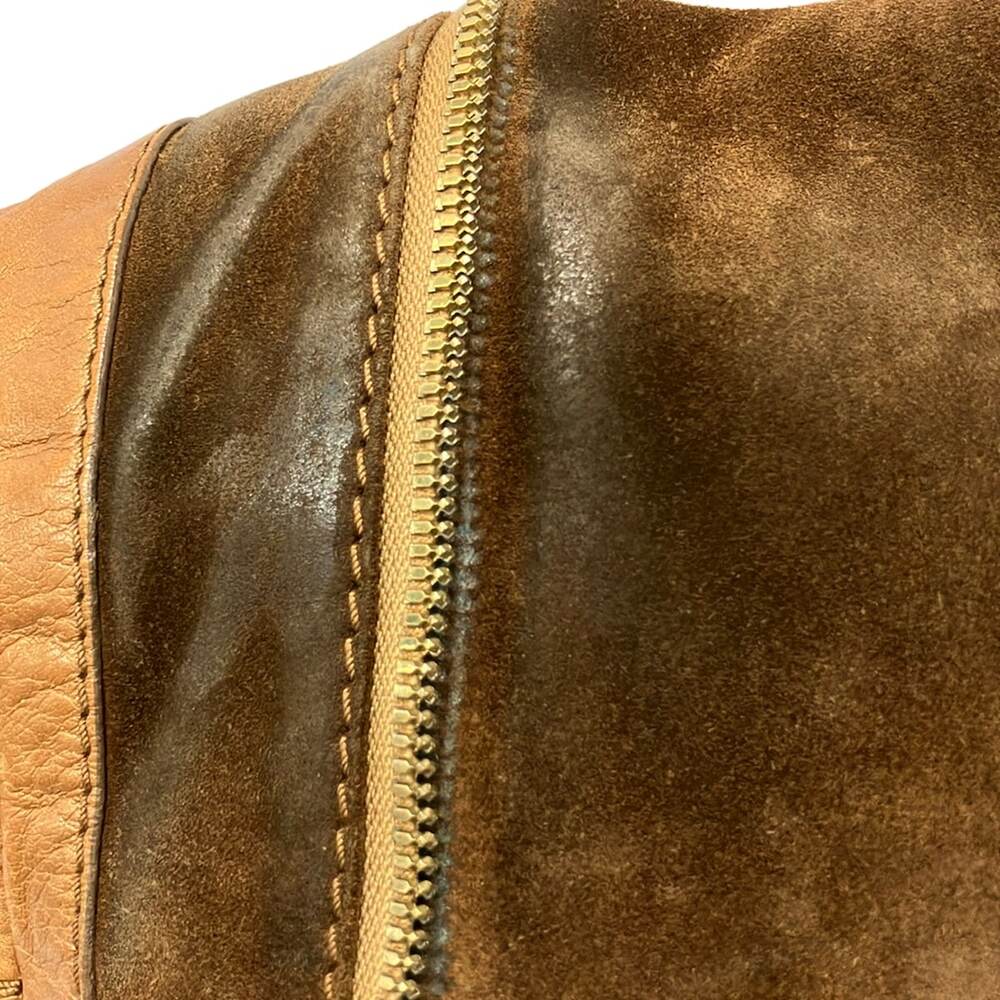 Jimmy Choo Tote Bag Light Brown Leather Suede - Picture 11 of 16